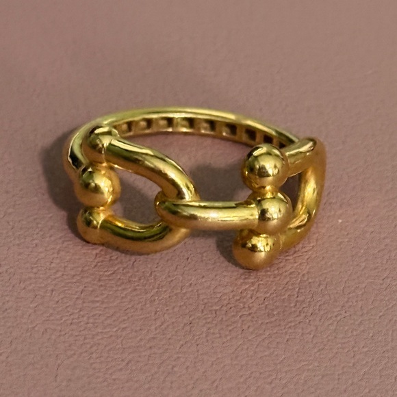 21K Solid Gold Hardwear Ring - Picture 1 of 3